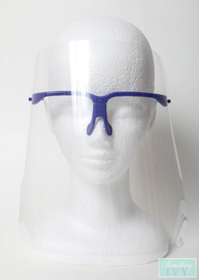 10 Pack - Protective Face Shield with Eyewear Frame Included-Something Ivy