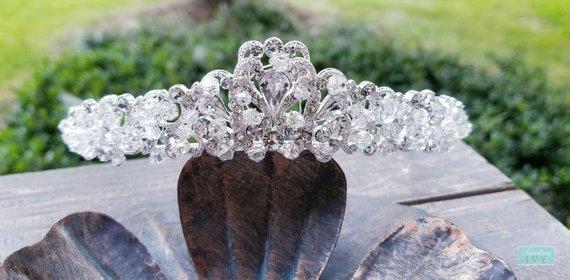 1.75" Royal Silver Crystal Tiara-Something Ivy