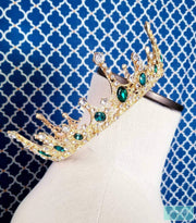 2.5" Gold Baroque Crown 360 Circle Tiara - Full Circle Crown - Gold Crowns-Something Ivy