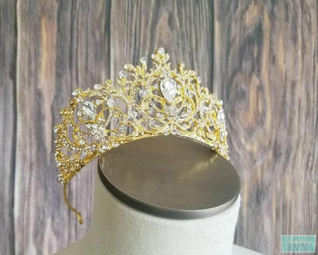 2.5" Quinceañera Gold Crown or Gold Crown-Something Ivy