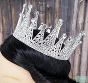 3" - Full Circle Queen Spiked Crown - Full Circle Pageant Crown-Something Ivy