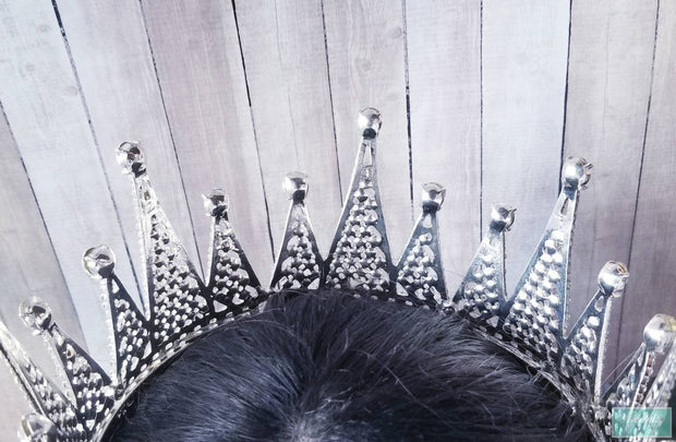 3" - Full Circle Queen Spiked Crown - Full Circle Pageant Crown-Something Ivy
