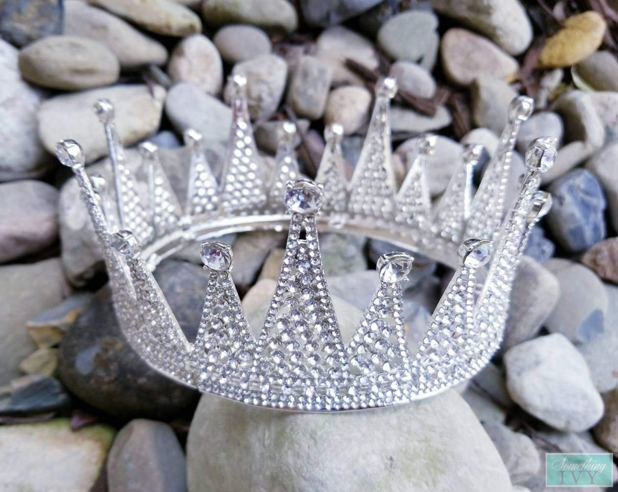 3 Silver Rhinestones Crown