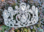 3" Silver Crystal Tiara & Wedding Silver Crown - Quince Crown-Something Ivy