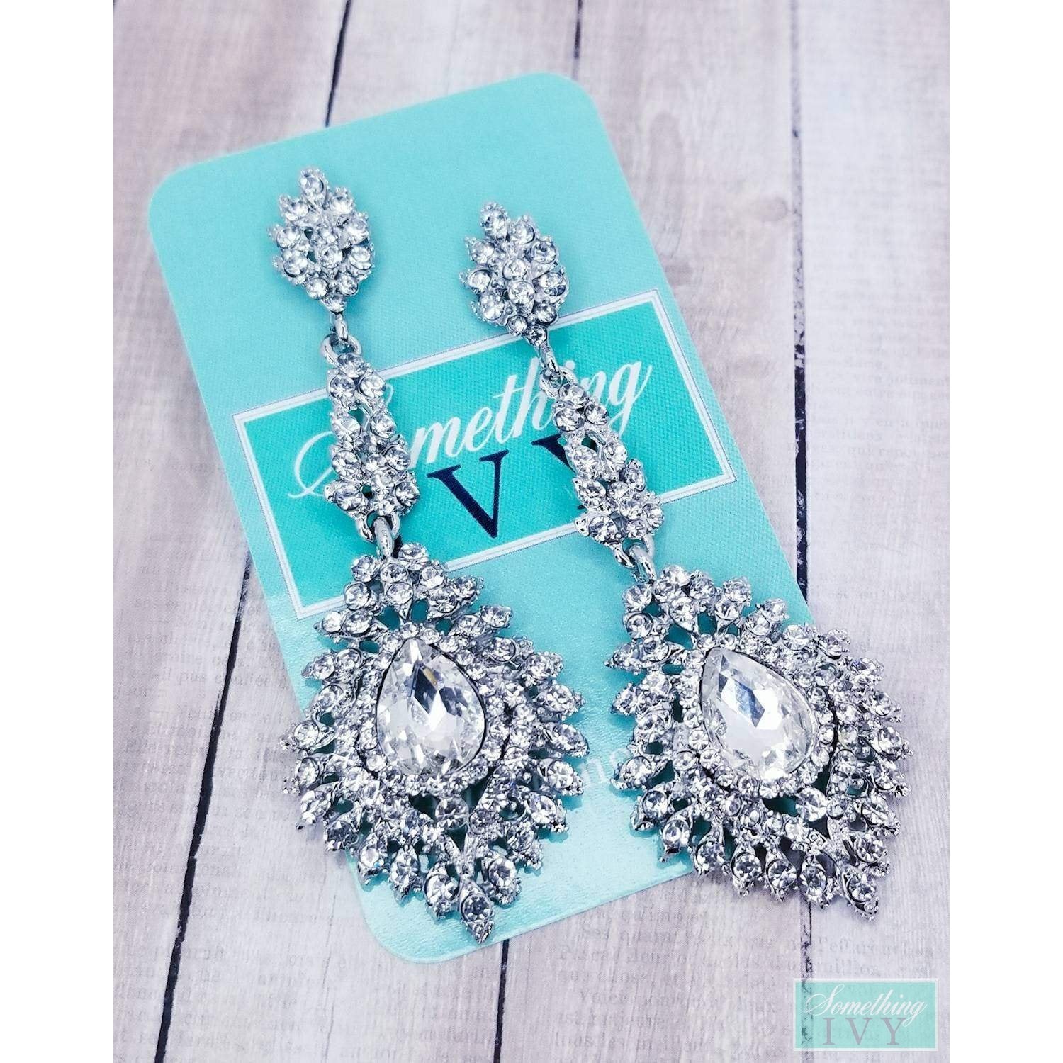 Silver Chandelier Earrings | Burma Jade Green Chandelier Earrings