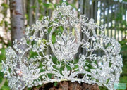 3.5" Silver Tiara Qunice Crown- Pageant Crown - Silver Wedding Crown - Bridal Crown - Debutante Crown-Something Ivy