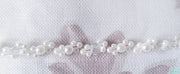 41" - Pearl Crystal Beaded Edge Wedding Veil - Pearl Bridal Veils-Something Ivy