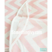 72" - Pink & White Herringbone Print Fabric Garment Bag-Something Ivy