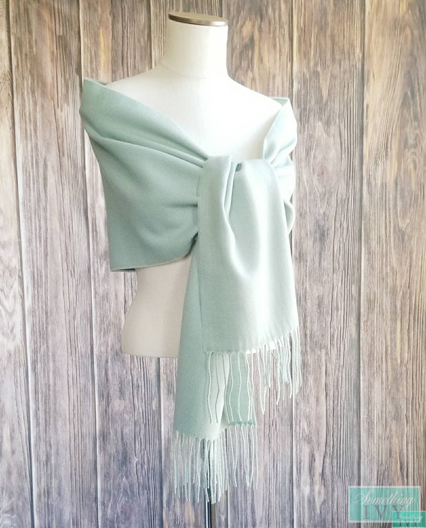 72"L- Plush Soft Mint Green Scarf- Wrap - Mint Wedding Wraps - SHIPPING 72"L- Plush Soft Mint Green Scarf- Wrap - Mint Wedding Wraps - SHIPPING