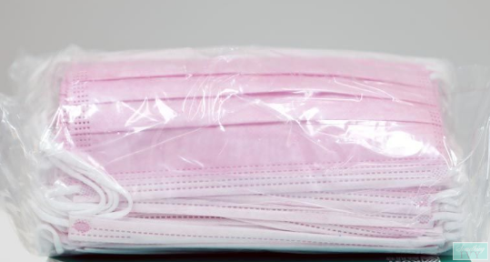 Adult Pink Disposable Face Mask - 50 Disposable Earloop Face Mask - 3 Layers Filter Material-Something Ivy
