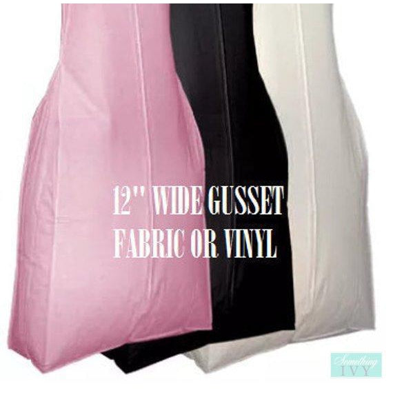 Choose Color - Extra Large Dress Garment Bag 72" Long (12" wide bottom)-Something Ivy