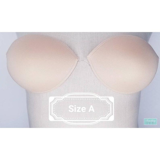 Non-Serged Push-Up Bra Cups - 1 Pair/Pack - Beige - Cleaner's Supply