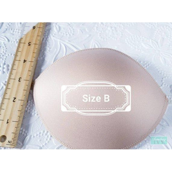Choose Size - Nude Foam Filled Push Up Bra Cups - Foam Bra Cups - Bra Cups - Nude Bra Push Up Pads-Something Ivy