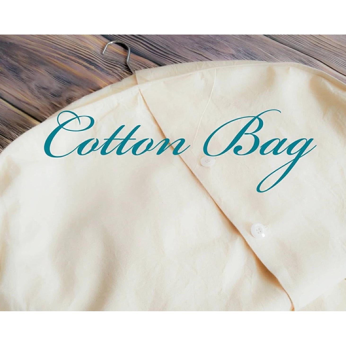Cotton Garment Bag - Muslin Cotton Garment Bag - Cotton Garment