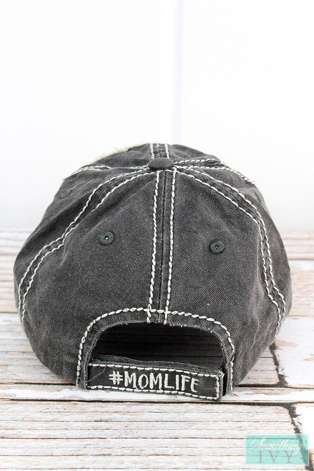 Distressed Slay at Home Graphic Hat-Something Ivy