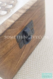 Gift Set - Carved Wood Owl Box - Owl Gift Box - Owl Wood Box - Owl Jewelry Box - Owl Keepsake Box-Something Ivy