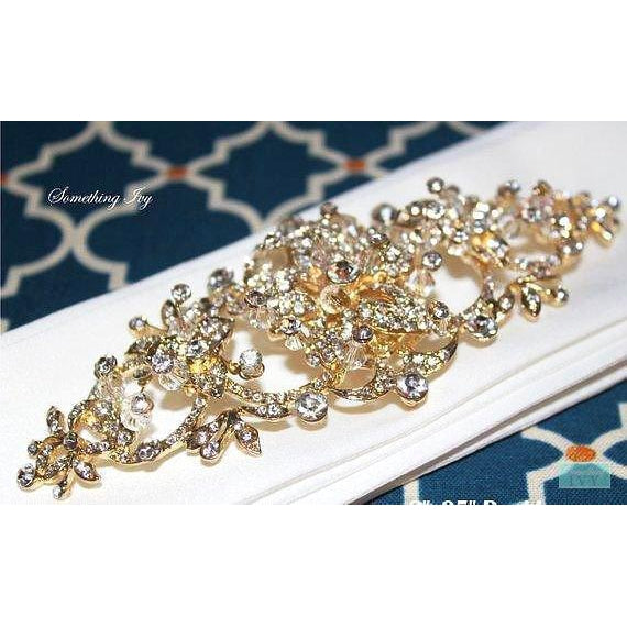 Gold Beaded Crystal Brooch Belt SHIPPING Gold Beaded Crystal Brooch Belt SHIPPING