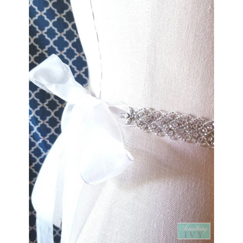 Heavy Beaded Organza Sash & Crystal Rhinestone Bugle Beaded Belt SHIPPING Heavy Beaded Organza Sash & Crystal Rhinestone Bugle Beaded Belt SHIPPING