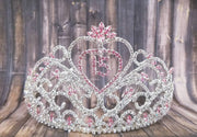 Choose Colors - 3.5&quot; Sweet 15/16 Quince Crown- Sweet 16 Silver Pageant Crown - Sweet 15 Crown - Debutante Crown - Sweet 16 Crown