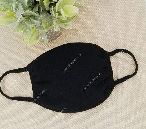 2 Layer Cotton Face Mask - Cotton and Spandex Blend - 2 ear loops (no filter) - Washable Face Mask - Reusable Dust Mask - Free Carrying Bag