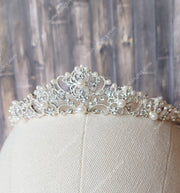 Pearl Tiara, Crystal Tiara Pearl Crown - Pearl ﹰTiaras - Tiaras with Pearls - Wedding Tiaras