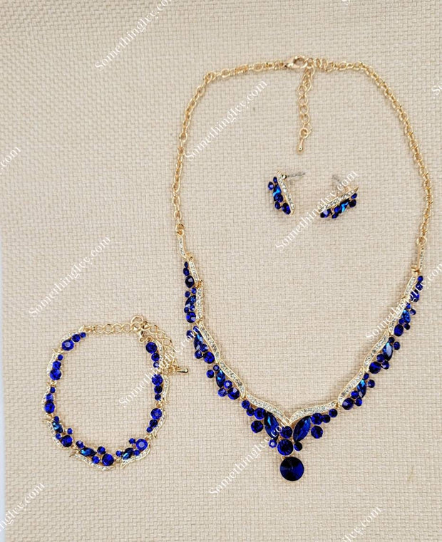 Sterling Silver Evil Eye CZ Fashion Necklace and Earrings Set #VS559-01 –  BERRICLE
