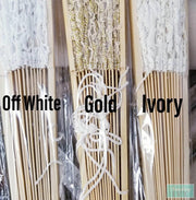 Ivory Wood Lace Fan,Wedding Fans,Decorative Hand Fans,Expandable Fans, Victorian Fans, Dance Fans, Spanish Fans, Antique Lace Fans-Something Ivy