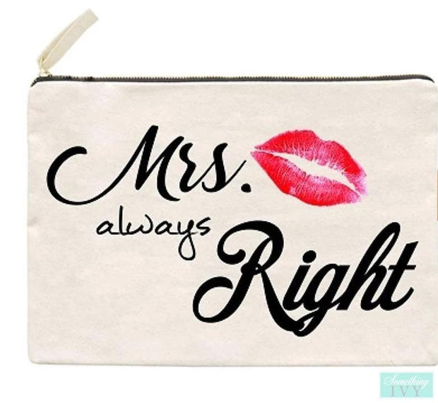 Mrs Always Right Canvas Cotton Bag-Something Ivy