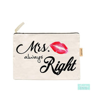 Mrs Always Right Canvas Cotton Bag-Something Ivy