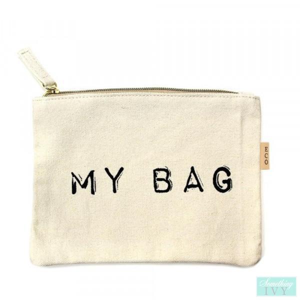 My Bag Zippered Cotton Canvas Bag-Something Ivy