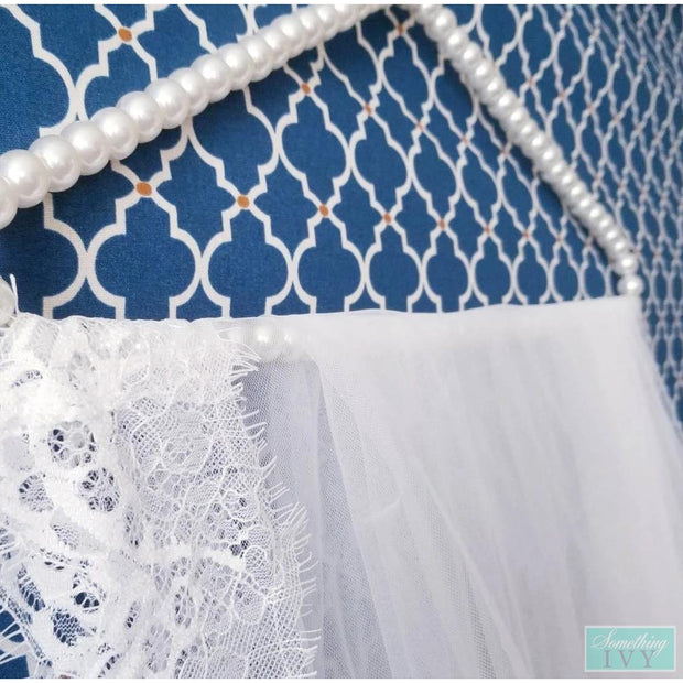 Pearl Dress Hanger - Pearl Garment Hanger - Wedding Veil Hanger-Something Ivy